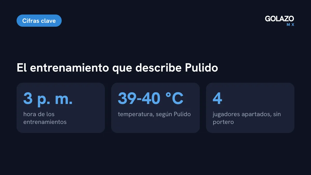 Cifras del castigo que denuncia Alan Pulido: entrenamientos a las 3 de la tarde, hasta 40 grados y cuatro jugadores sin portero