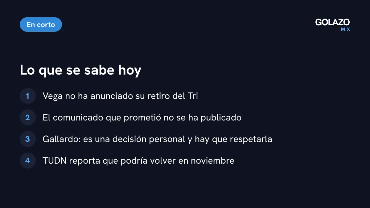 Lo que se sabe del futuro de Alexis Vega en la Selección: no ha anunciado su retiro, no hay comunicado y Gallardo pide respetar su decisión