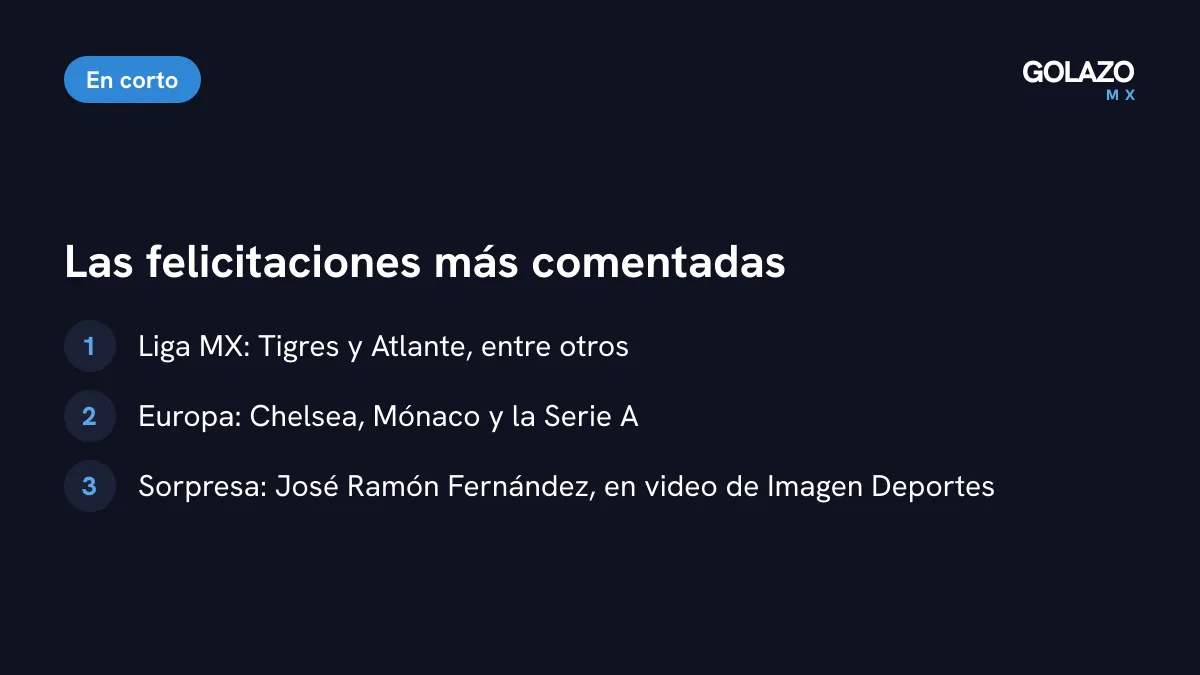 Quiénes felicitaron al América por sus 110 años: Tigres, Atlante, Chelsea, Mónaco, la Serie A y hasta José Ramón Fernández
