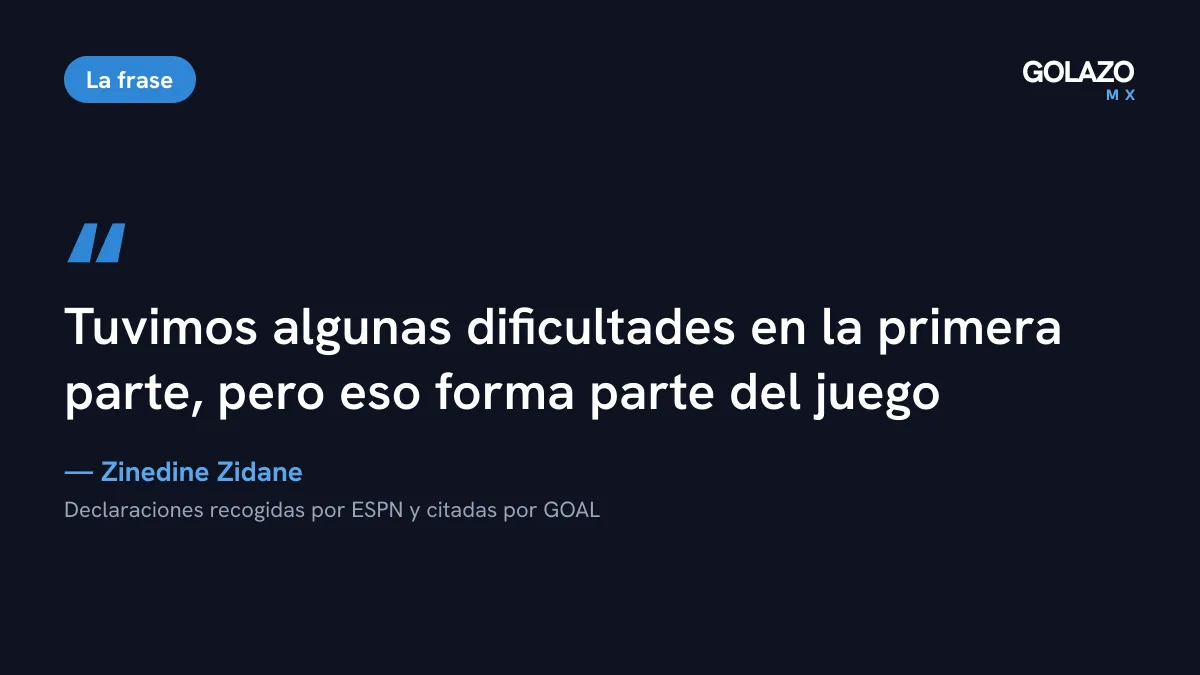 Cita de Zinedine Zidane tras el 4-1 a Bélgica: tuvimos dificultades en la primera parte y jugamos una segunda parte extraordinaria