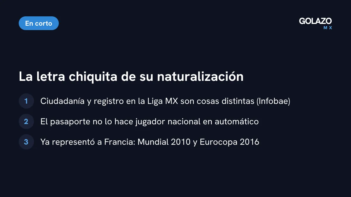 Claves sobre la naturalización de Gignac y la Liga MX: ciudadanía y registro son distintos y ya jugó con Francia el Mundial 2010 y la Euro 2016