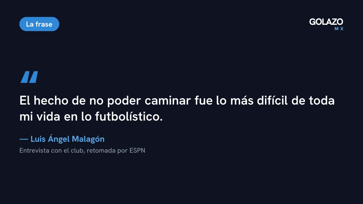 Frase de Luis Ángel Malagón: no poder caminar fue lo más difícil de toda su vida en lo futbolístico