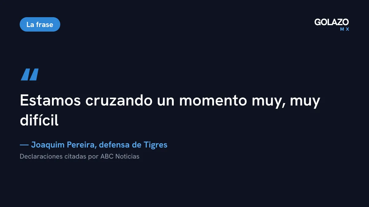 Cita de Joaquim Pereira en ABC Noticias: estamos cruzando un momento muy, muy difícil
