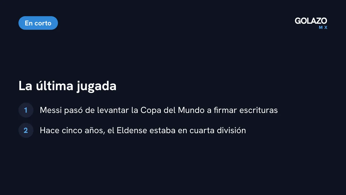 Resumen final: Messi pasó de levantar la Copa del Mundo a firmar escrituras de un club que hace cinco años estaba en cuarta división