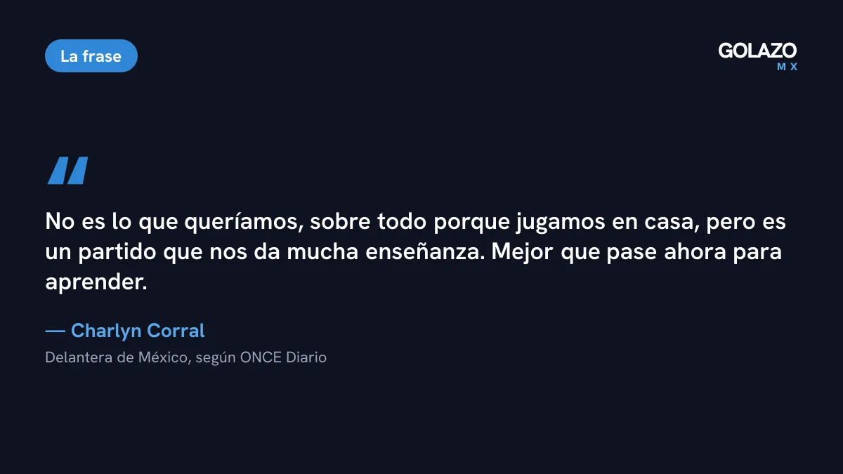 Cita de Charlyn Corral tras la derrota ante Jamaica: no es lo que queríamos, pero es un partido que nos da mucha enseñanza