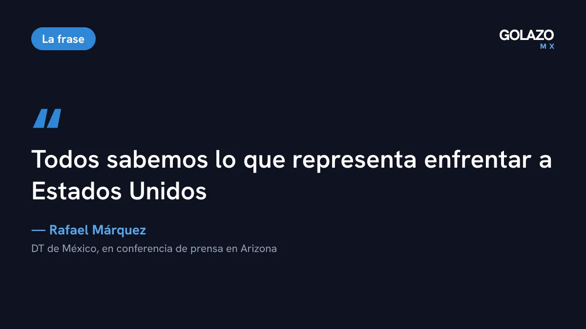 Respuesta de Rafa Márquez a Pochettino: todos sabemos lo que representa enfrentar a Estados Unidos