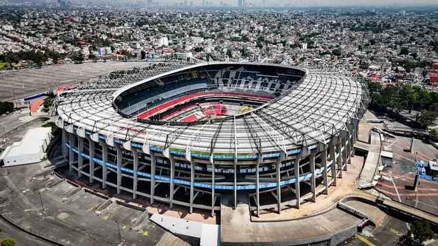 Vista aérea del Estadio Azteca, casa del Club América, en la Ciudad de México